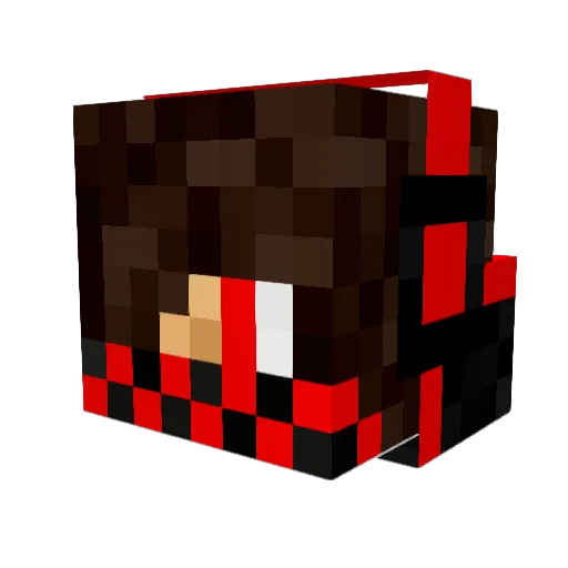 Chau05 Minecraft avatar head, 3D render