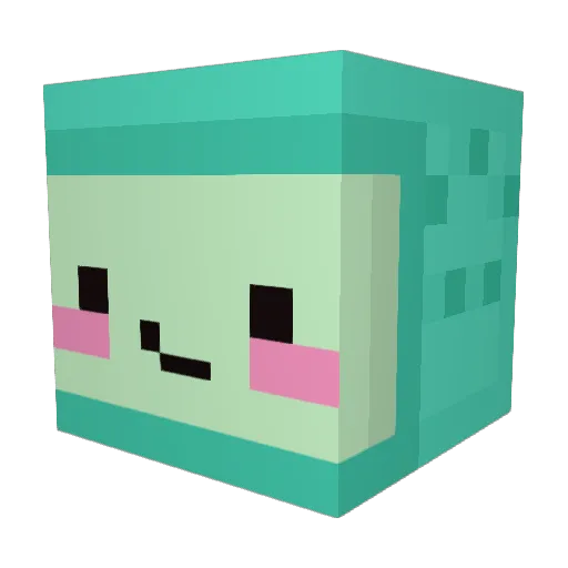 Chauren Minecraft avatar head, 3D render
