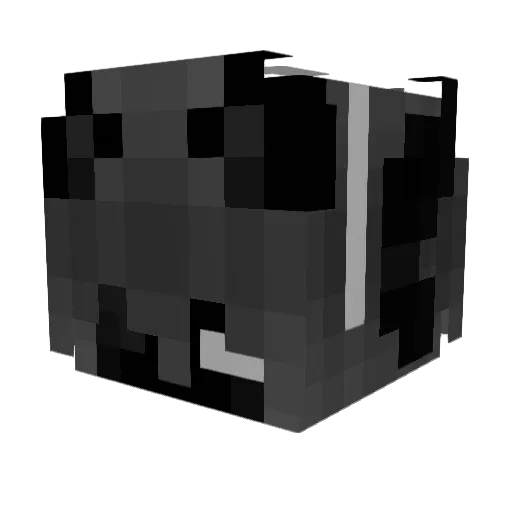 Chautau Minecraft avatar head, 3D render