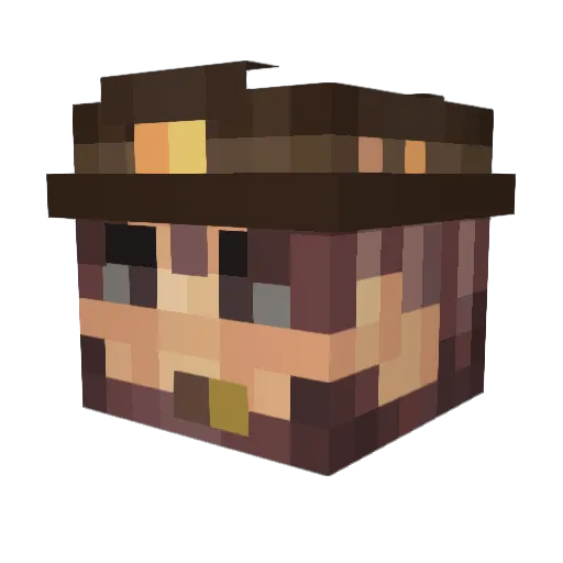 ChavaMartinez13 Minecraft avatar head, 3D render