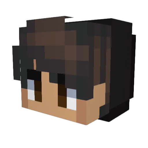 Chavarria Minecraft avatar head, 3D render