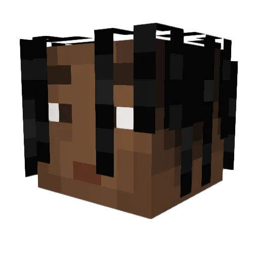 Chavias Minecraft avatar head, 3D render