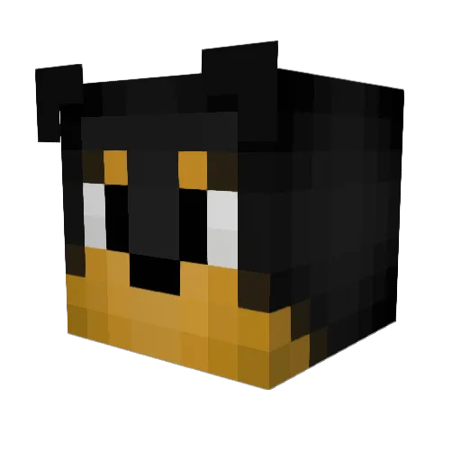 Chavsen Minecraft avatar head, 3D render