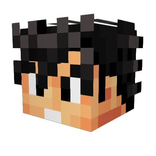 Chavvers Minecraft avatar head, 3D render