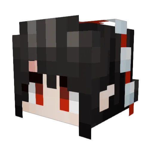 ChawKeySu_ Minecraft avatar head, 3D render