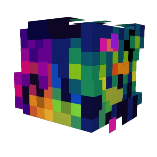 Chawkz Minecraft avatar head, 3D render