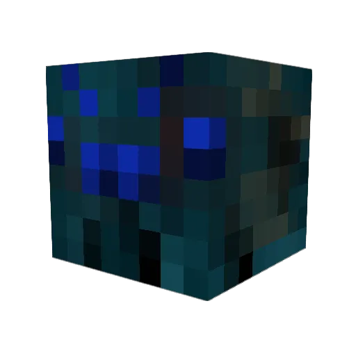 ChaxBlood Minecraft avatar head, 3D render