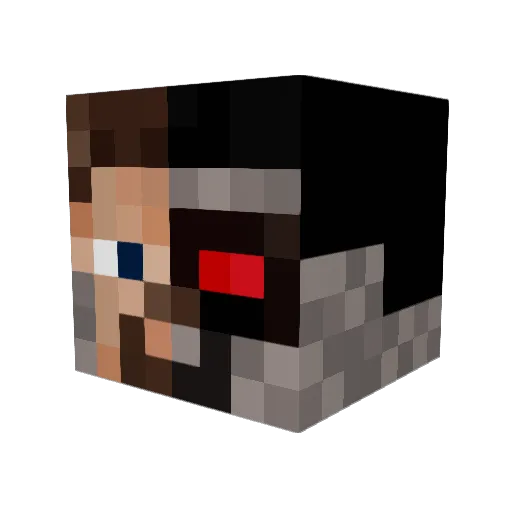 Chax_02 Minecraft avatar head, 3D render