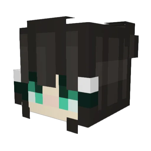 Chayssi Minecraft avatar head, 3D render