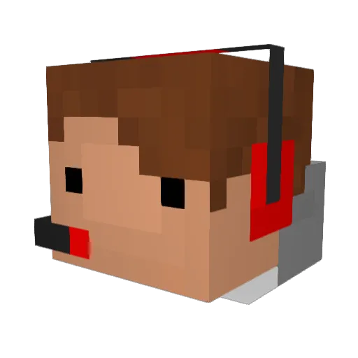 ChaytonH Minecraft avatar head, 3D render