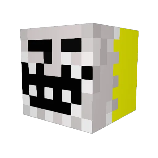 Chaz420 Minecraft avatar head, 3D render