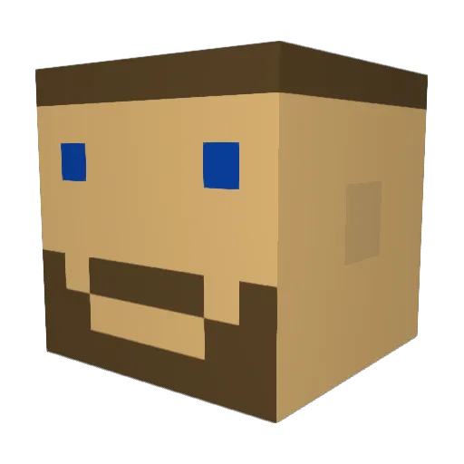 Chazb6 Minecraft avatar head, 3D render