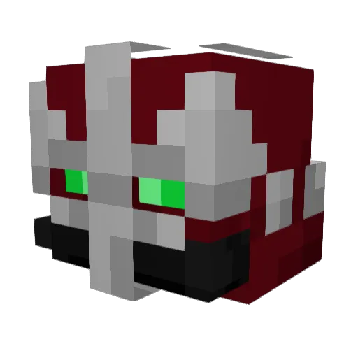 Chazbin09 Minecraft avatar head, 3D render