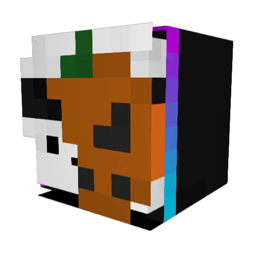 Chazy014 Minecraft avatar head, 3D render