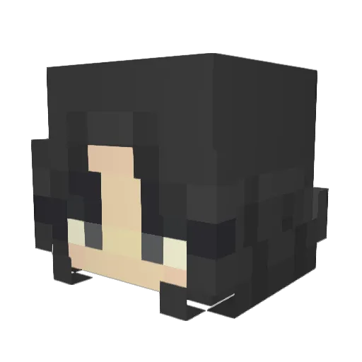 Chazzli Minecraft avatar head, 3D render
