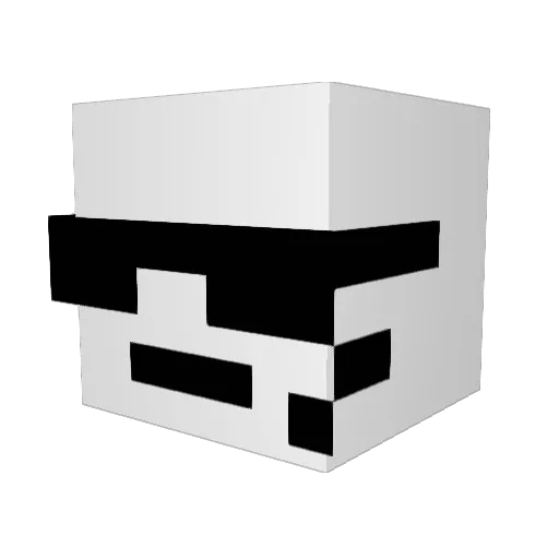 Chazzz007 Minecraft avatar head, 3D render