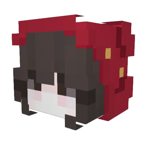 Che1aa Minecraft avatar head, 3D render