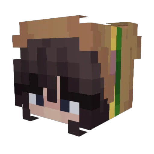 CheEsySandwich4 Minecraft avatar head, 3D render