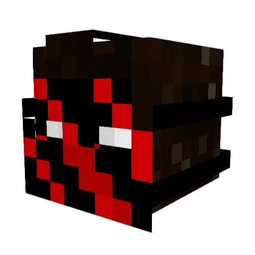 CheLeroX Minecraft avatar head, 3D render