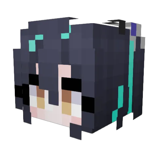 CheRZik Minecraft avatar head, 3D render