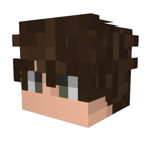 CheTl Minecraft avatar head, 3D render