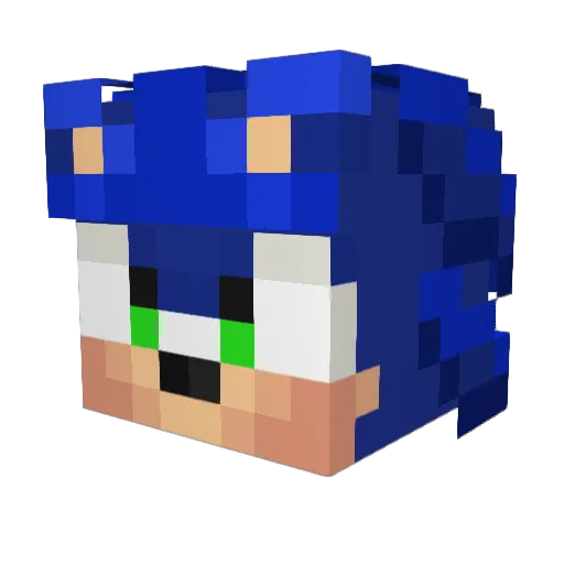 CheZter666 Minecraft avatar head, 3D render