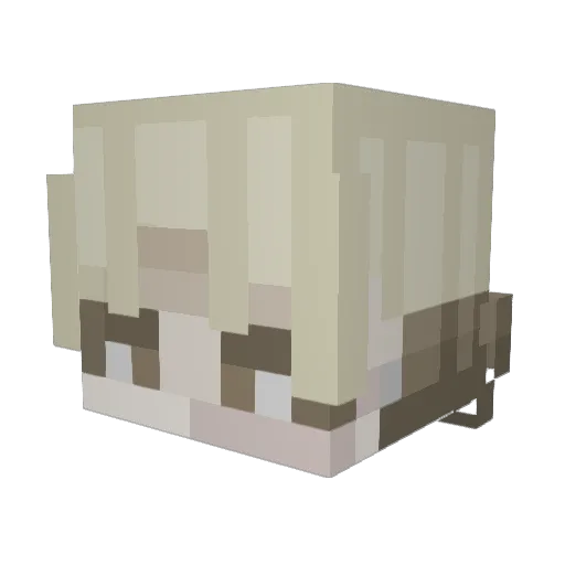 Cheader Minecraft avatar head, 3D render