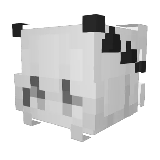 Cheap Minecraft avatar head, 3D render