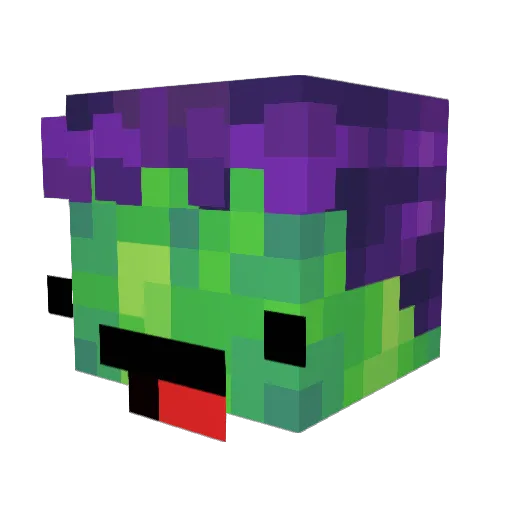 CheapBrand Minecraft avatar head, 3D render