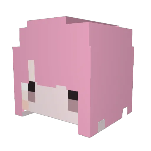 Cheap_tw Minecraft avatar head, 3D render