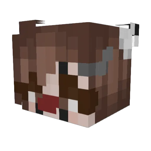 Cheapii Minecraft avatar head, 3D render