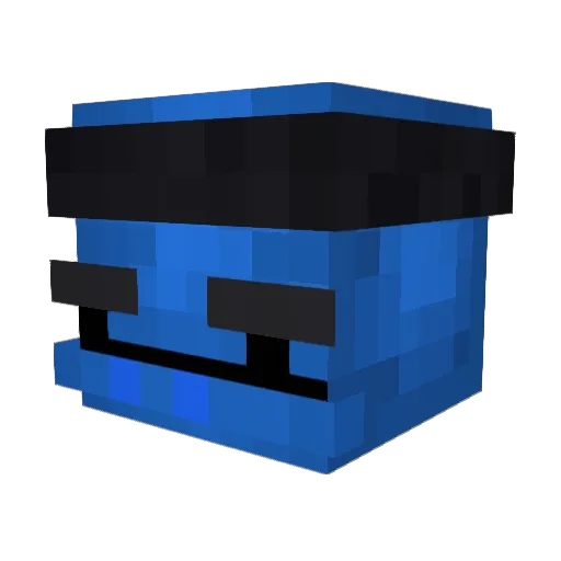 CheatAndGetBeat Minecraft avatar head, 3D render