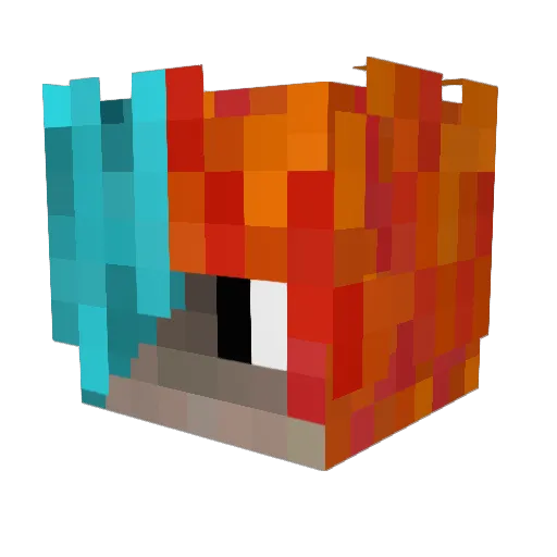 CheatOP Minecraft avatar head, 3D render