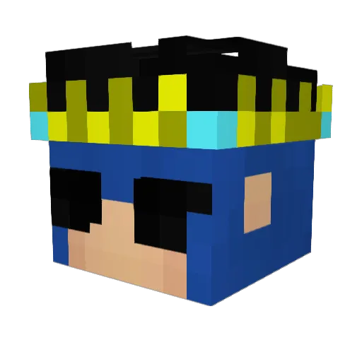 Cheater2005 Minecraft avatar head, 3D render