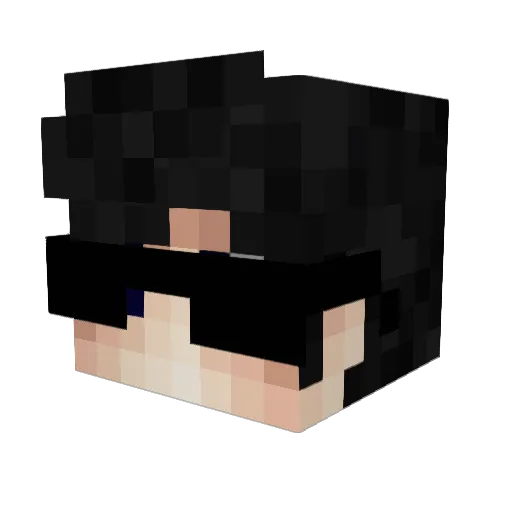 CheaterBoy85 Minecraft avatar head, 3D render