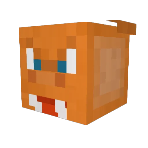 CheaterDeleter Minecraft avatar head, 3D render