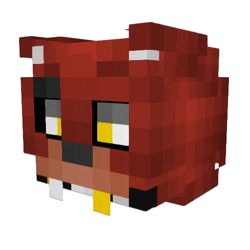 CheaterKing Minecraft avatar head, 3D render