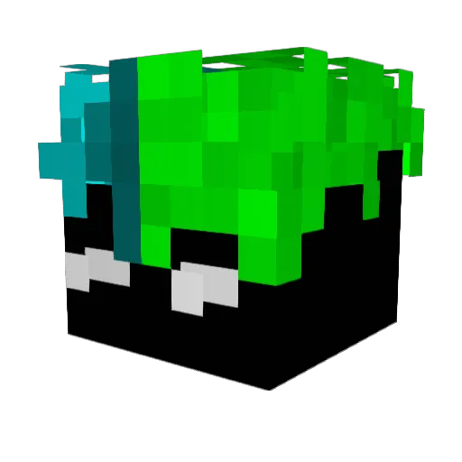 Cheatourxd Minecraft avatar head, 3D render