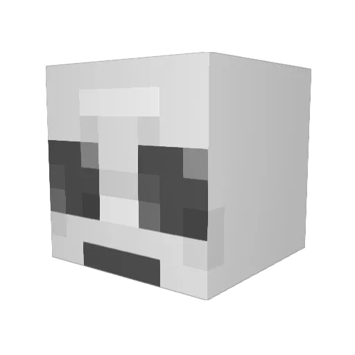 CheatsOnly Minecraft avatar head, 3D render