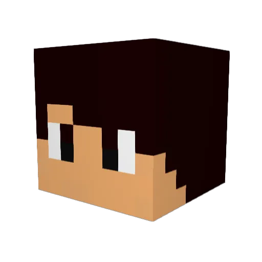 CheatterBR Minecraft avatar head, 3D render