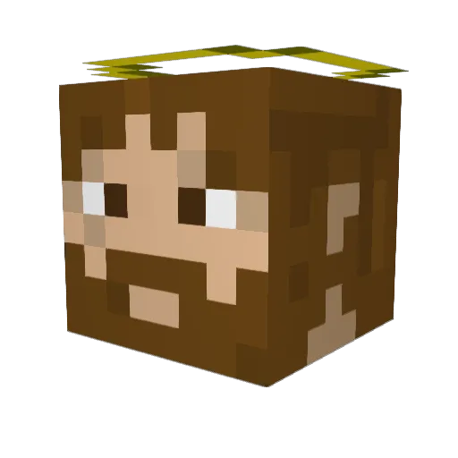 Chebo212 Minecraft avatar head, 3D render