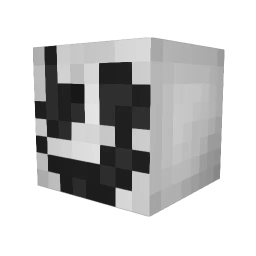 Chebrikov Minecraft avatar head, 3D render