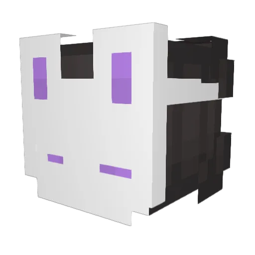 Cheburechina Minecraft avatar head, 3D render