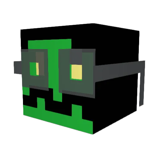 Chec0117 Minecraft avatar head, 3D render