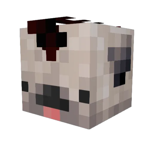 Chechal24 Minecraft avatar head, 3D render
