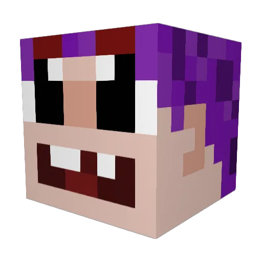 Chechelova Minecraft avatar head, 3D render