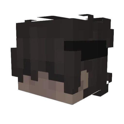 Chechenech Minecraft avatar head, 3D render