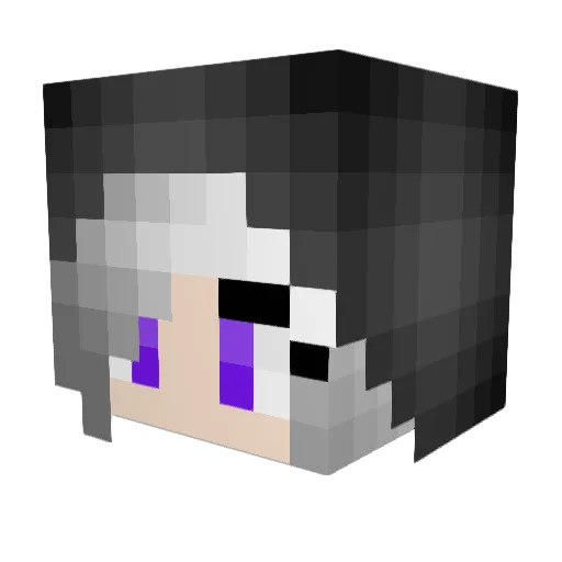 Chechitas Minecraft avatar head, 3D render