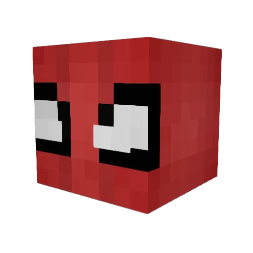 Checho15 Minecraft avatar head, 3D render
