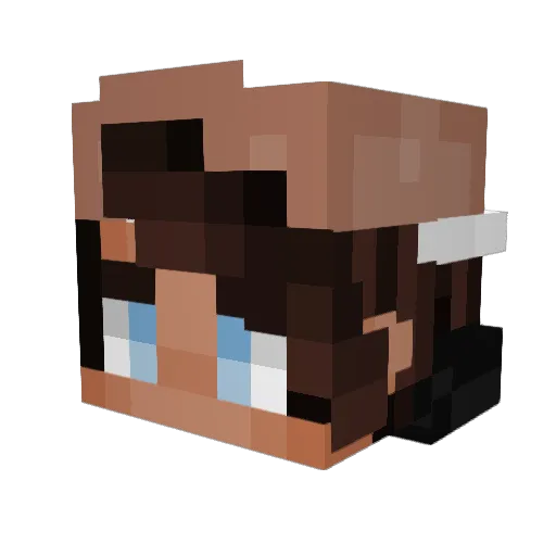 CheckBuffer Minecraft avatar head, 3D render